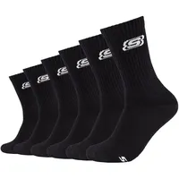 6er Pack SKECHERS Online Tennis Cushioned Sock 9999 - black 39-42