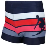 Aquarti Gestreifte Badehose Blau/Rot 128