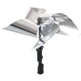Gardigo Vogel-Frei Windrad 40 cm Silber/Schwarz