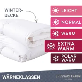 SPESSARTTRAUM Daunenbettdecke SPESSARTTRAUM "Exklusiv, Bettdecken für Sommer und Winter, Decke", weiß, B:155cm L:220cm, Bezug: 100% Baumwolle. Füllung: 100% Daunen, Bettdecken, 5 Wärmeklassen & 8 Größen, Bestseller