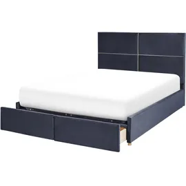 Beliani Vernoyes 160 x 200 cm Schwarz