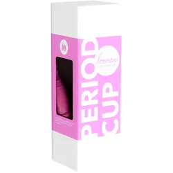 «Period Cup» (Größe M) pinke Menstruationstasse aus Latex (1 Stück) 1 St