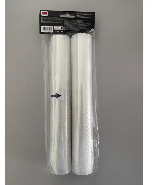 Vakuumier Folien Quickpack 28 cm breit, 3 m lang 2 Rollen individuell zuschneidbare Folie für Balken Vakuumierer