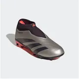 Adidas Predator League Laceless Kids FG Platinum Metallic / Aurora Black / Turbo 38 2/3