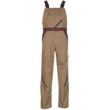 Planam Latzhose khaki/braun/zink 40