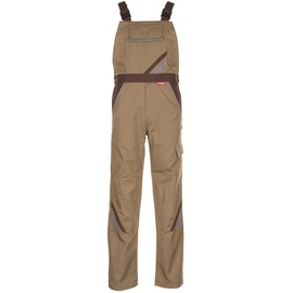 Planam Latzhose khaki/braun/zink 40