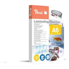 Peach Laminierfolien PP525-04 DIN A6 125 mic glänzend 100 Stück