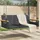 vidaXL Hängebank 109 x 62 x 40 cm Schwarz