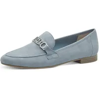 Marco Tozzi by Guido Maria Kretschmer Slipper aus Leder Elegant, Blau (Polar), 38 EU