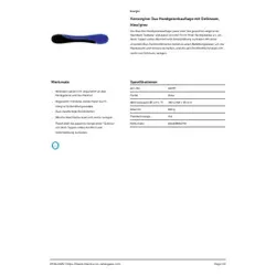 KENSINGTON Handgelenkauflage Gel abwischbar blau/gr 62397