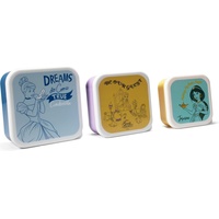 Half Moon Bay Disney: Princess Colour Pop Snack Box Set of 3, Lunchbox, Mehrfarbig