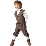 Wilbers & Wilbers Kinder Kostüm 20er Jahre Set braun Hose Karneval Fasching Gr. 116