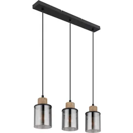 GLOBO Pendelleuchte Reid 3-flammig Metall Schwarz Matt