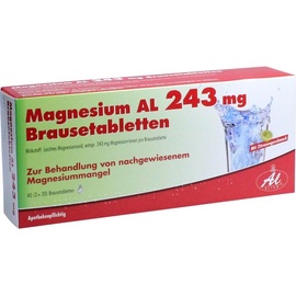 Aliud Magnesium AL 243 mg Brausetabletten 40 St.