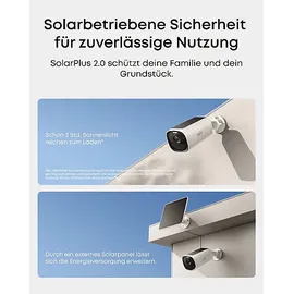 eufy eufyCam E40 4-Kamera-Set + HomeBase S380 + Solarpanel