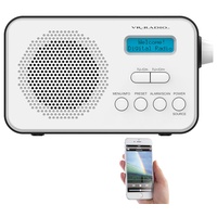 Mobiles Akku-Digitalradio mit DAB+ & FM, Wecker, Bluetooth 5, 8 Watt