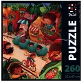 Roter Käfer Puzzle De.tail Obststadt DT200-08