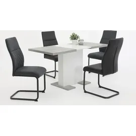 Möbel Boss Britt 110-150 x 76 x 69 cm grau/weiß