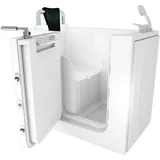 AcquaVapore Sitzbadewanne mit Tür 68 x 110 cm (S08-A-L)