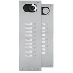 Comelit IX0109 Frontplatte Switch, 9 Teilnehmer, 1-reihig, V4A