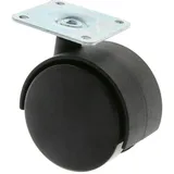 MS Beschläge Möbelrolle Anschraubplatte Möbeltransportrolle Ø60mm 4er Pack