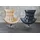 KAWOLA Drehsessel SKIO Leder 75 x 75 x 75 cm Schwarz