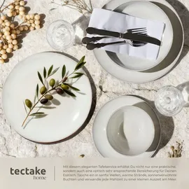 Tectake Tafelservice 24-tlg. beige