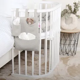 babybay Utensilo für alle Modelle Waffelpiqué, weißgrau