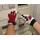 Leipold+Döhle Handschuhe Griffy Gr.8 rot/naturfarben Ziegennappaleder/Interlock auf SB-Karte