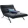 KAWOLA Relaxliege AMERIVA Polyester 120 x 110 x 158 cm Schwarz mit Kissen und Kopfteil