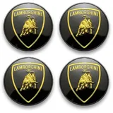 BCYOLBFD 4 Stück Radnabenkappen, für Lam-borghini Aventador Gallardo Urus Huracan 60mm Auto Radnabenabdeckung Radnabendeckel für Radnaben Auto Zubehör