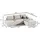 Fun Möbel Ecksofa Sofa mit Schlaffunktion VOGAR Stoff Monolith Ecru Ottomane Links - Beige