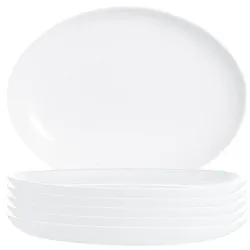 6 ARCOROC Servierplatten Evolutions White weiß 33,0 cm