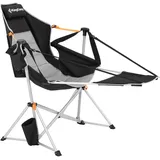 KingCamp Camping Klappstuhl Orchid Deluxe Schaukel Stuhl Sessel Verstellbar Alu