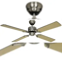 CasaFan Telesto BN 132 cm Deckenventilator chrom