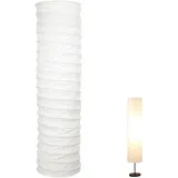 Ksvaye Lampenschirm Stehlam Papier Weiß Stehlampe Papierlampenschirm Ersatzschirm Stehlampenschirm Zylindrisch Reispapier Lampenschirm für Stehlampe Wohnraum Schlafzimmer Deko (94cm Hoch)