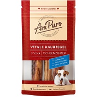 AniPuro Vitale KAURIEGEL, Leckerlis aus Ochsenziemer, hochwertig und getreidefrei, Snack mit hohem Protein-Gehalt, für große und kleine Hunde, 50g