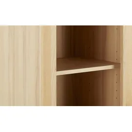 Smart Oslo Hochschrank 42 x 186 x 36 cm Mehrfarbig Massivholz
