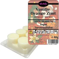 WonderWax Duftwachs WonderWax® Duftwachs Weihnachten 6 Kreise, (Spicy Vanille Orange Zimt), Duftrichtung: Spicy Vanille Orange Zimt