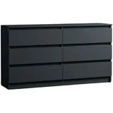 home collective Highboard 140 x 78 x 35 cm Anthrazit