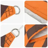 vidaXL Sonnensegel 6 x 6 m Braun/Orange