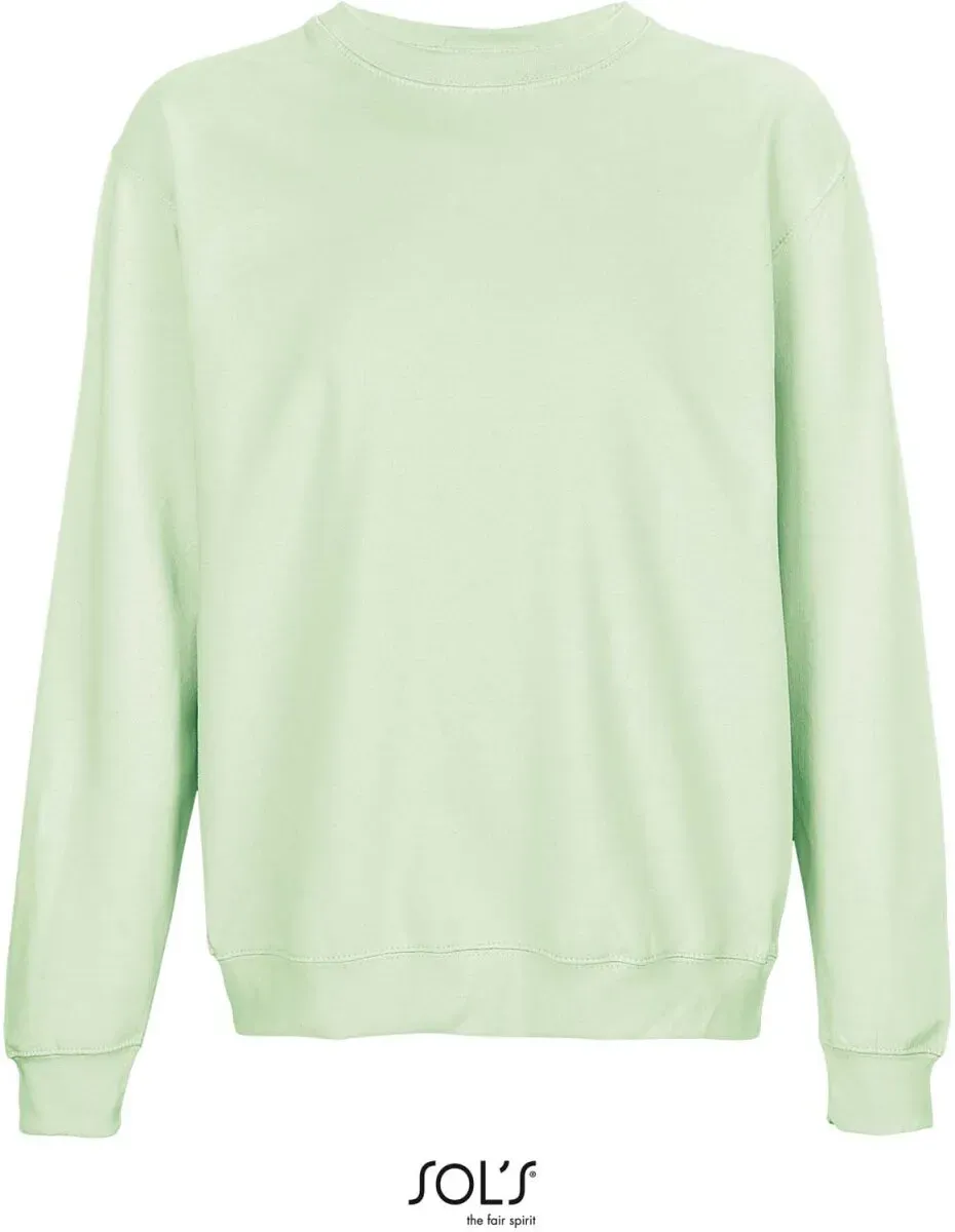 SOLS Unisex Sweater Sweatshirt 03814 creamy green XL