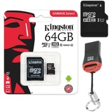 Kingston microSDXC Canvas Select 64 GB Class 10 UHS-I + SD-Adapter