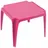 PROGARDEN Tavolo Kinder-Stapeltisch 50 x 50 x 44 cm pink
