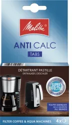 Melitta® ANTI CALC Tabs Kalklösetabletten 4006508105106 , 1 Packung = 4 Tabs