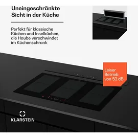 Klarstein Royal Flush Eco Dunstabzugshaube 120 cm Schwarz