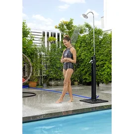 BESTWAY Gartendusche Solarflow schwarz-silber 50 x 50 x 218 cm