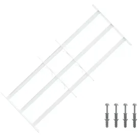 vidaXL Sicherheitsgitter für Fenster mit 3 Querstangen 63-114 cm