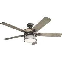 Licht-Erlebnisse Deckenventilator mit Beleuchtung GRIḌA Fernbedienung dimmbar Sommer Winter