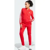 Adidas Essentials 3-Streifen Trainingsanzug Better Scarlet / White XS